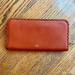 HOBO Cognac Leather Wallet